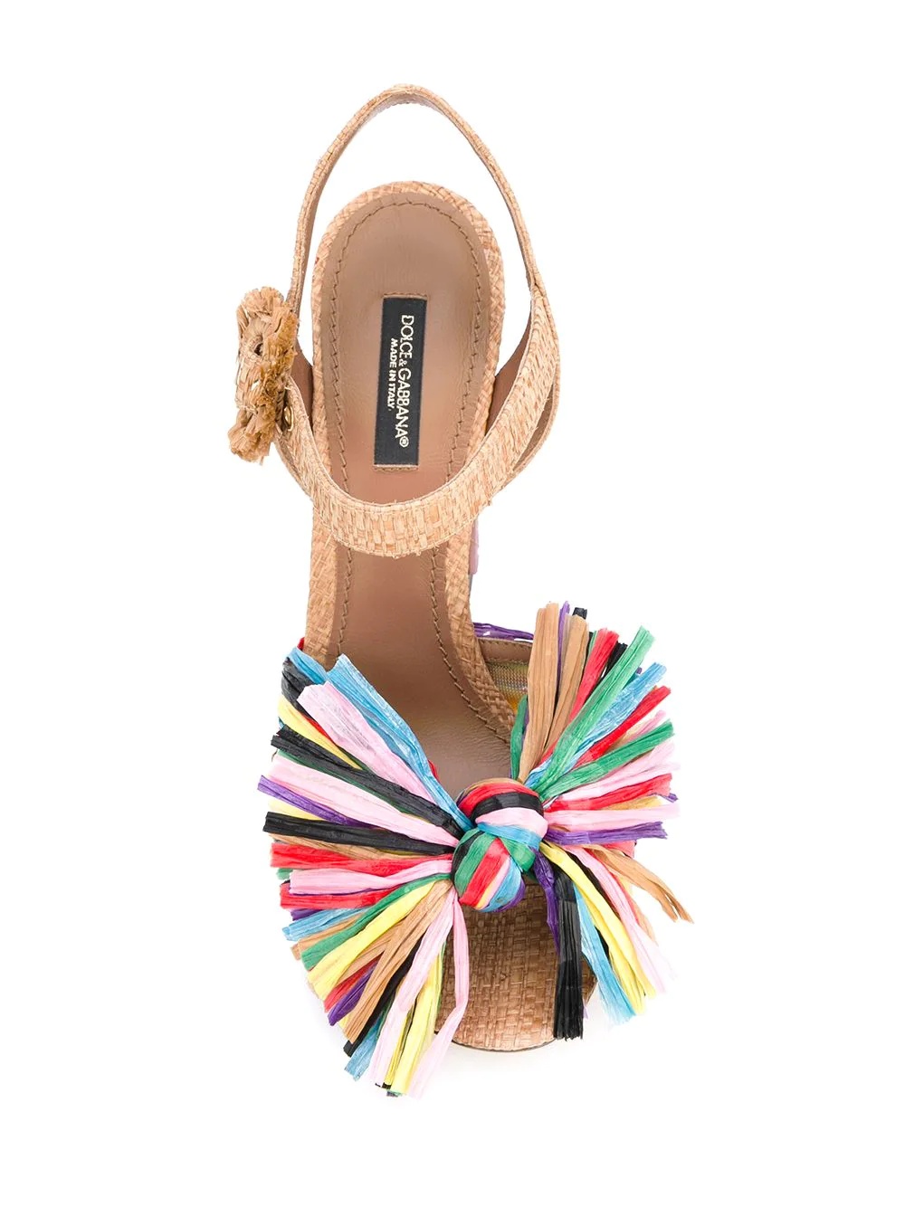 fringed embellished sandals - 4