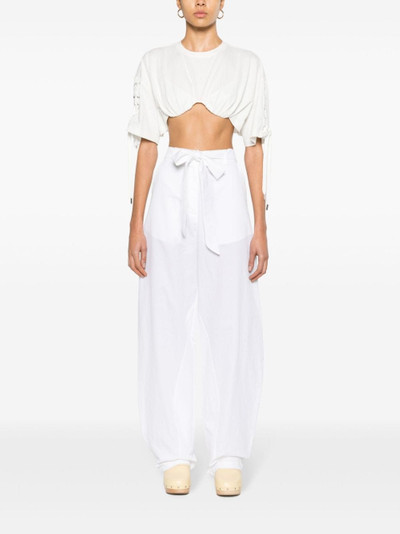 PINKO belted wide-leg trousers outlook