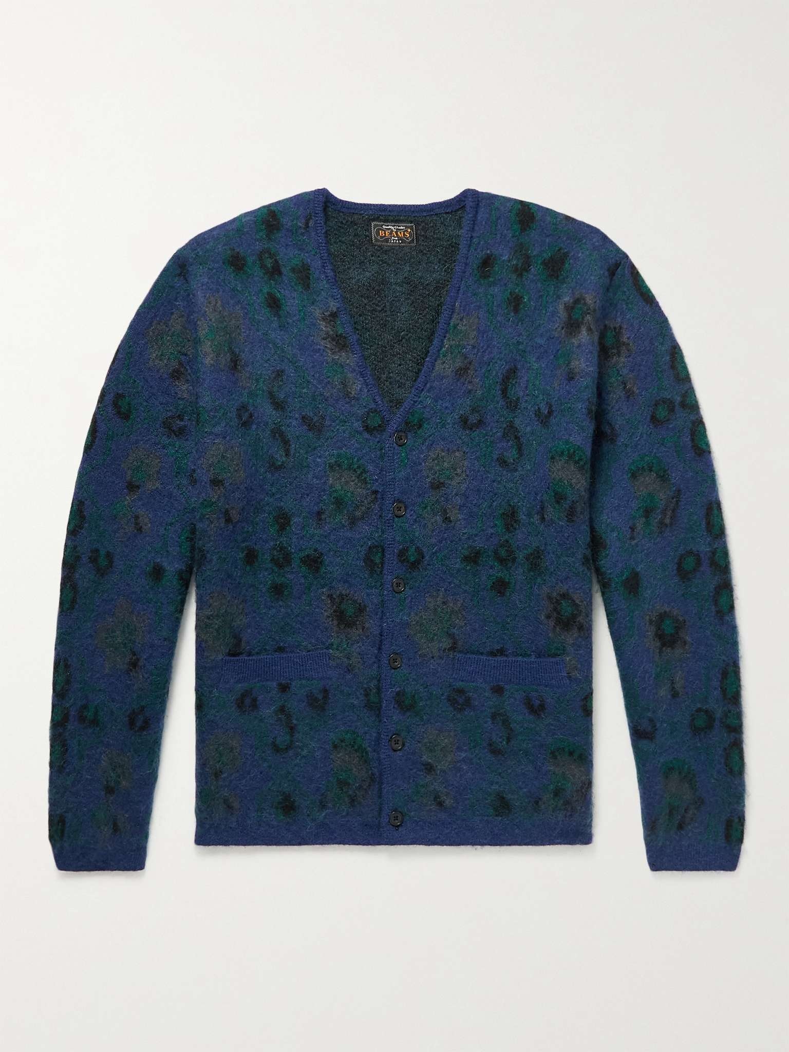 Floral Jacquard-Knit Cardigan - 1