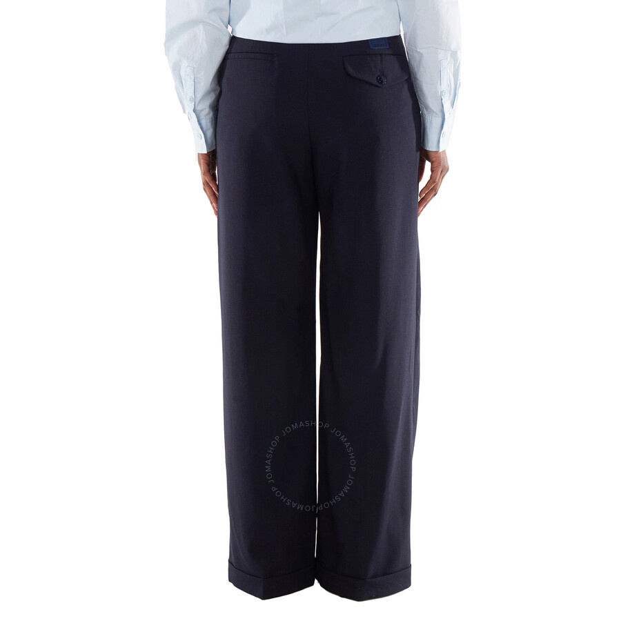 Kenzo Tailored Pleat Wool Pants - 5