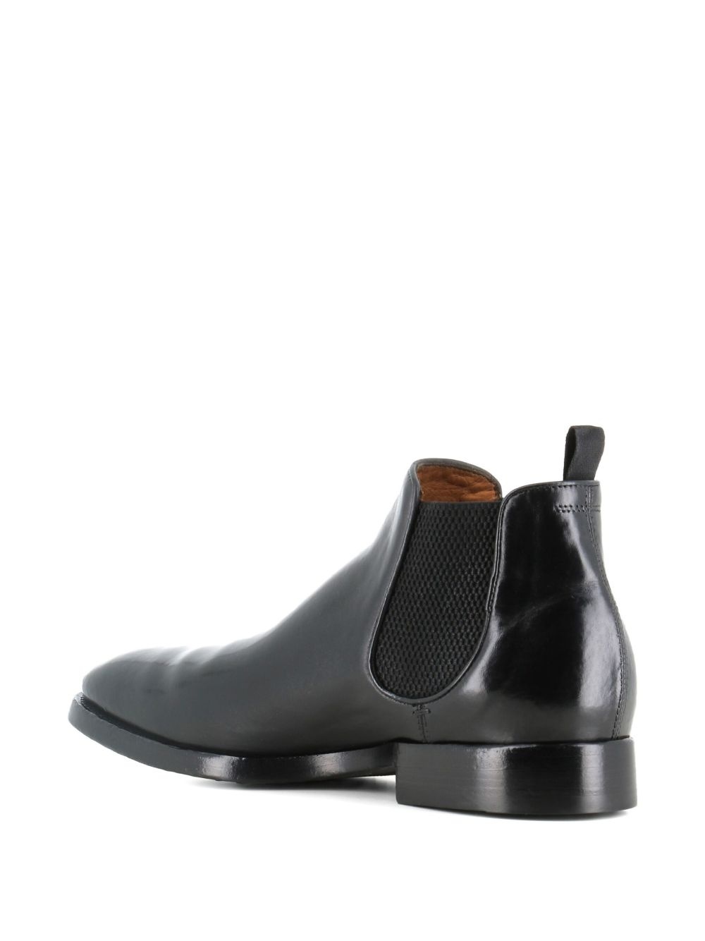 elastic-panel leather boots - 3