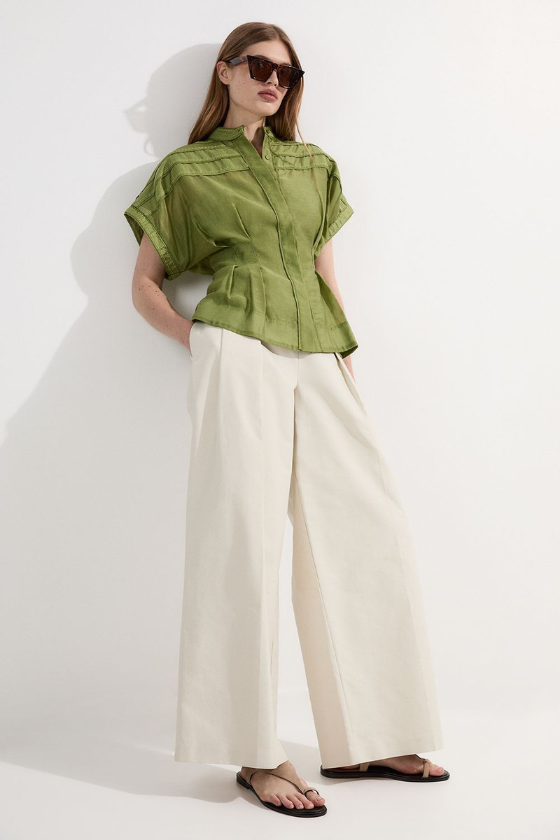 Archive Collection - Layered Detail Button Woven Shirt 3