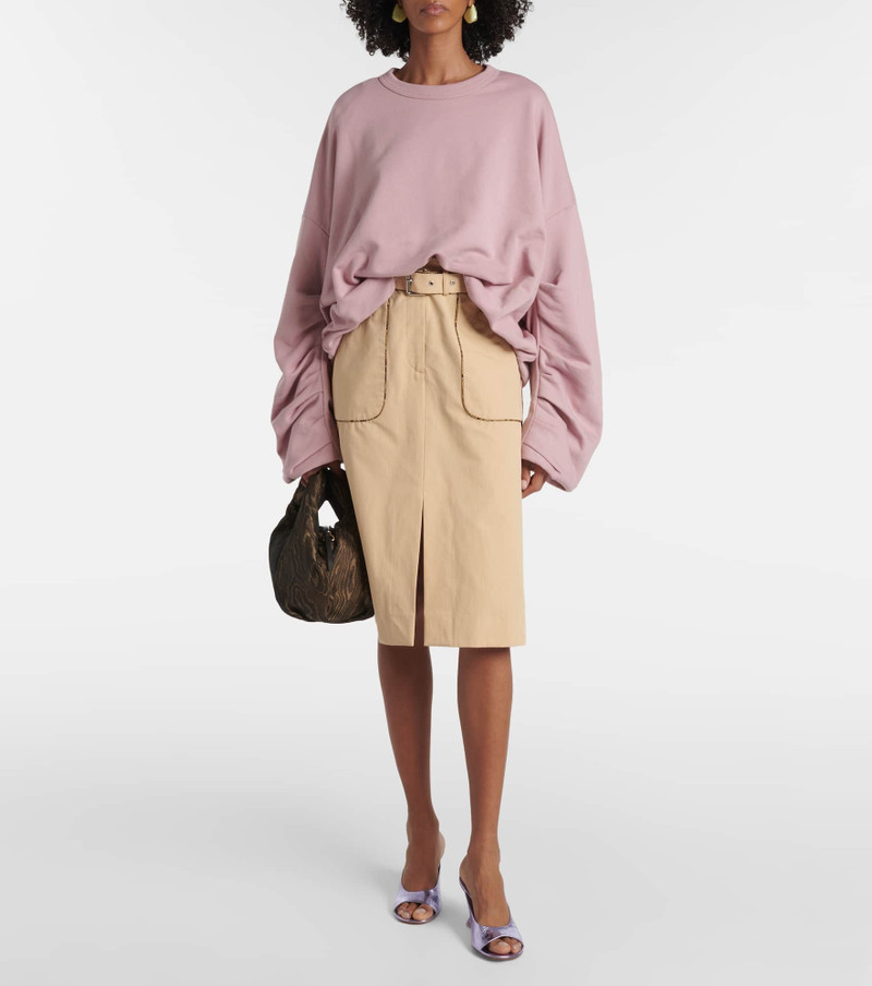 Dries Van Noten Metallic leather wedge mules outlook