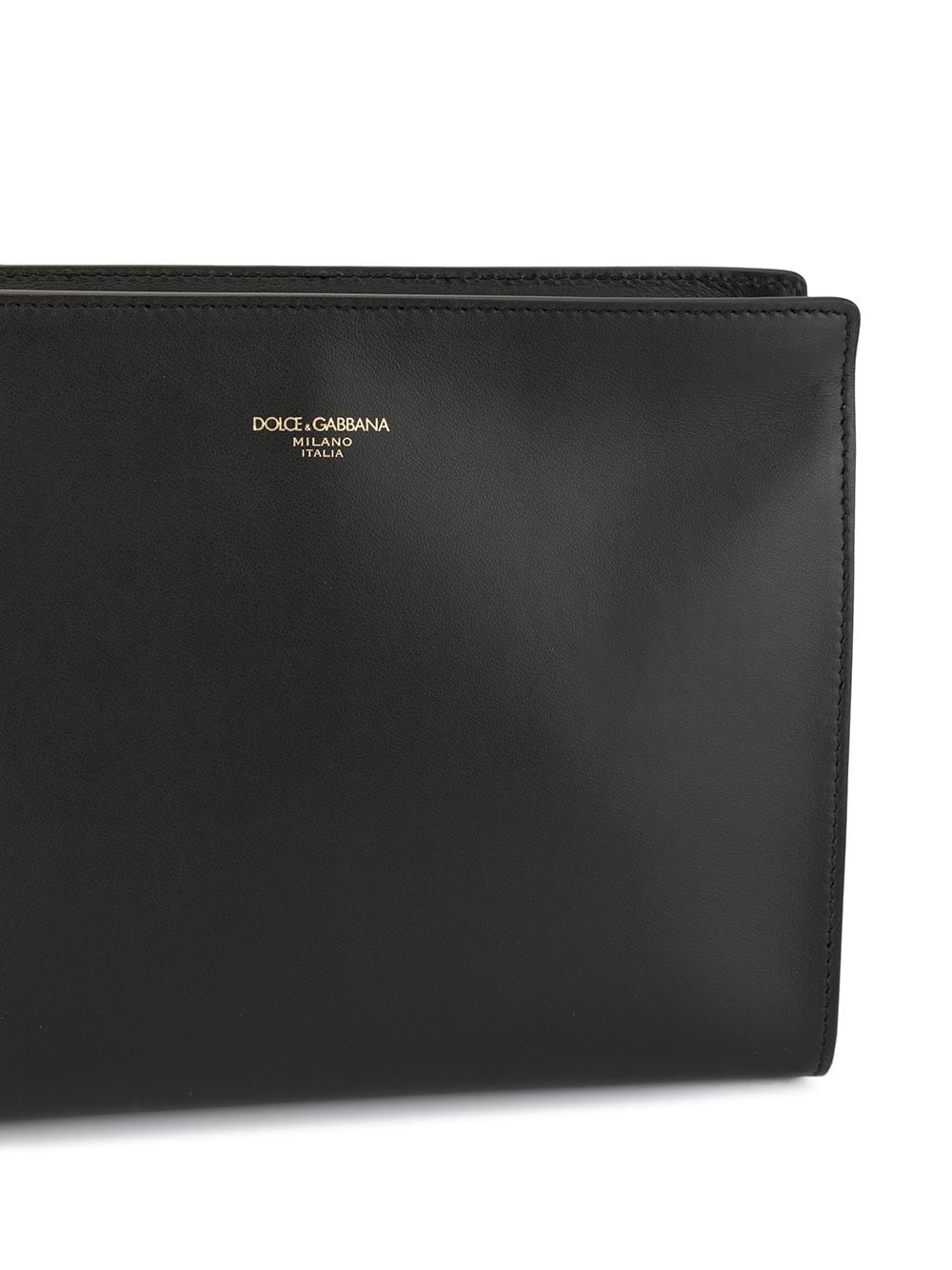 embossed logo clutch - 4