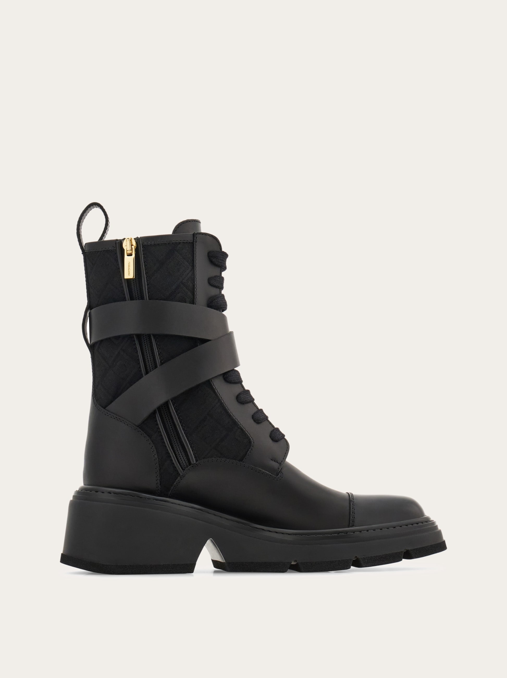 Ferragamo Monogram combat boot - 6