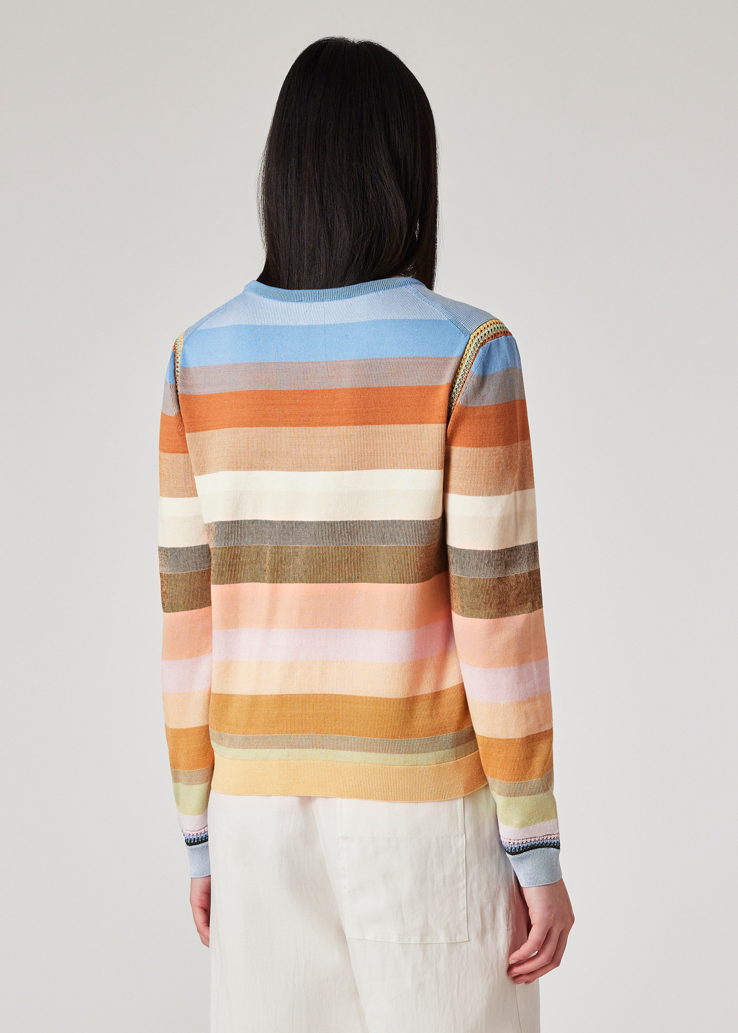 Women's 'Smith Stripe' Cotton Sweater - 5