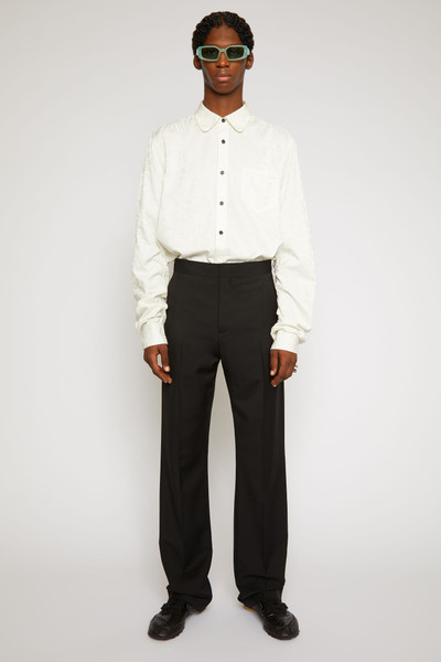 Acne Studios Satin-trimmed suit trousers black outlook