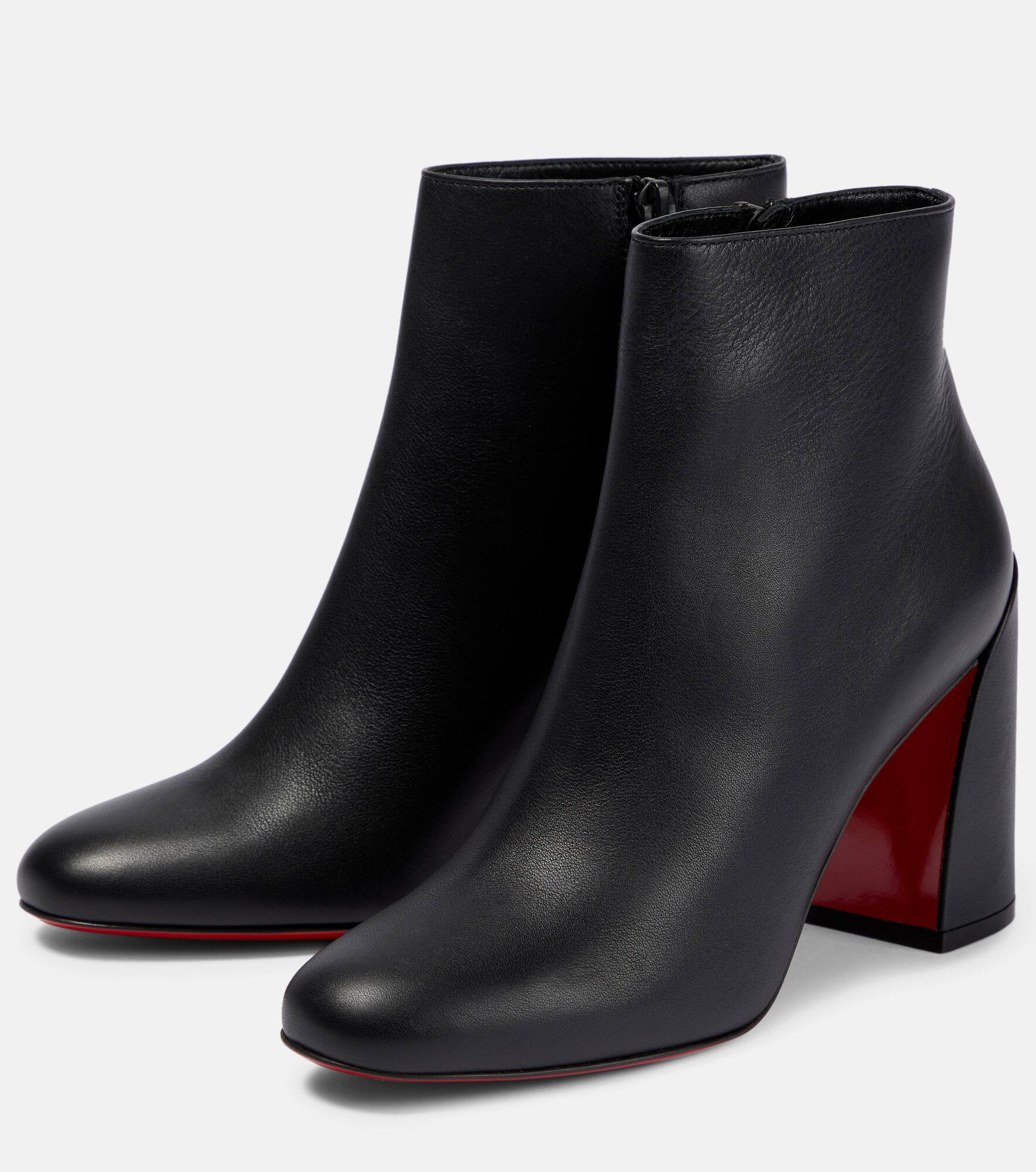 Leather ankle boots - 5