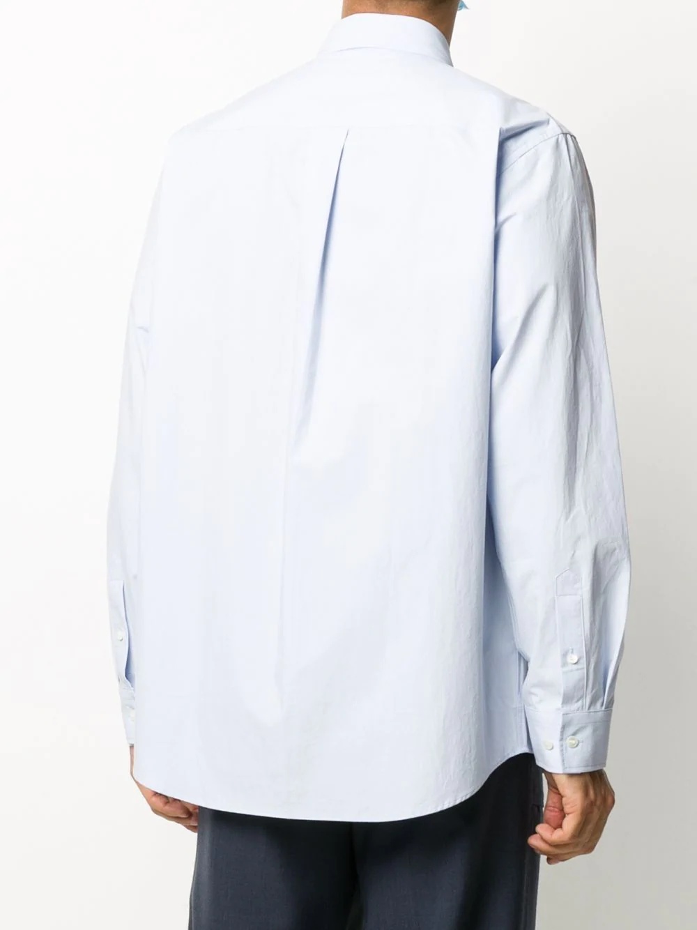 tonal applique buttoned shirt - 4