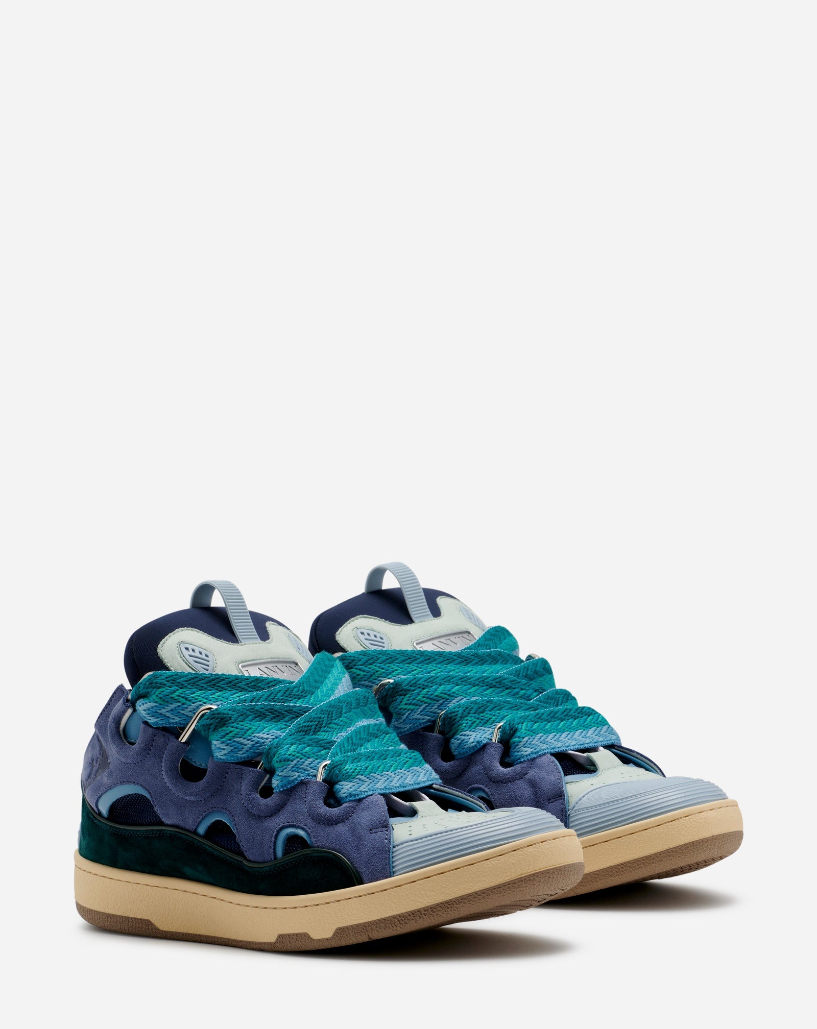 LEATHER CURB SNEAKERS - 2
