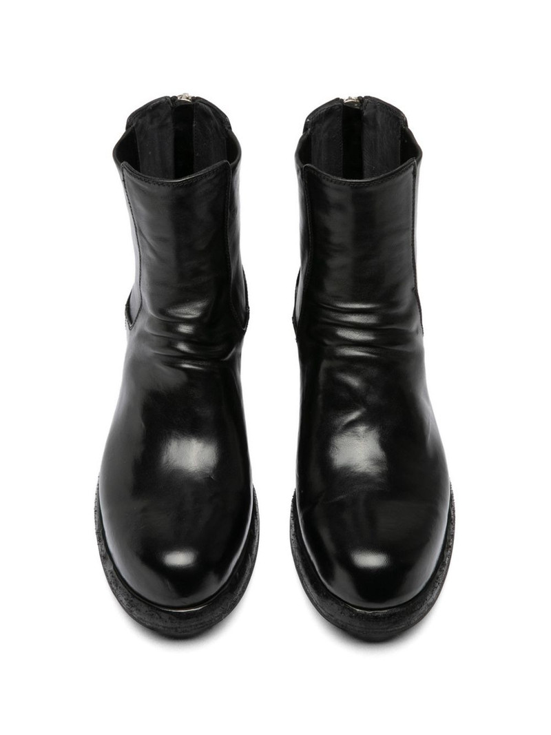 Bulla DD zip leather chelsea boots 5