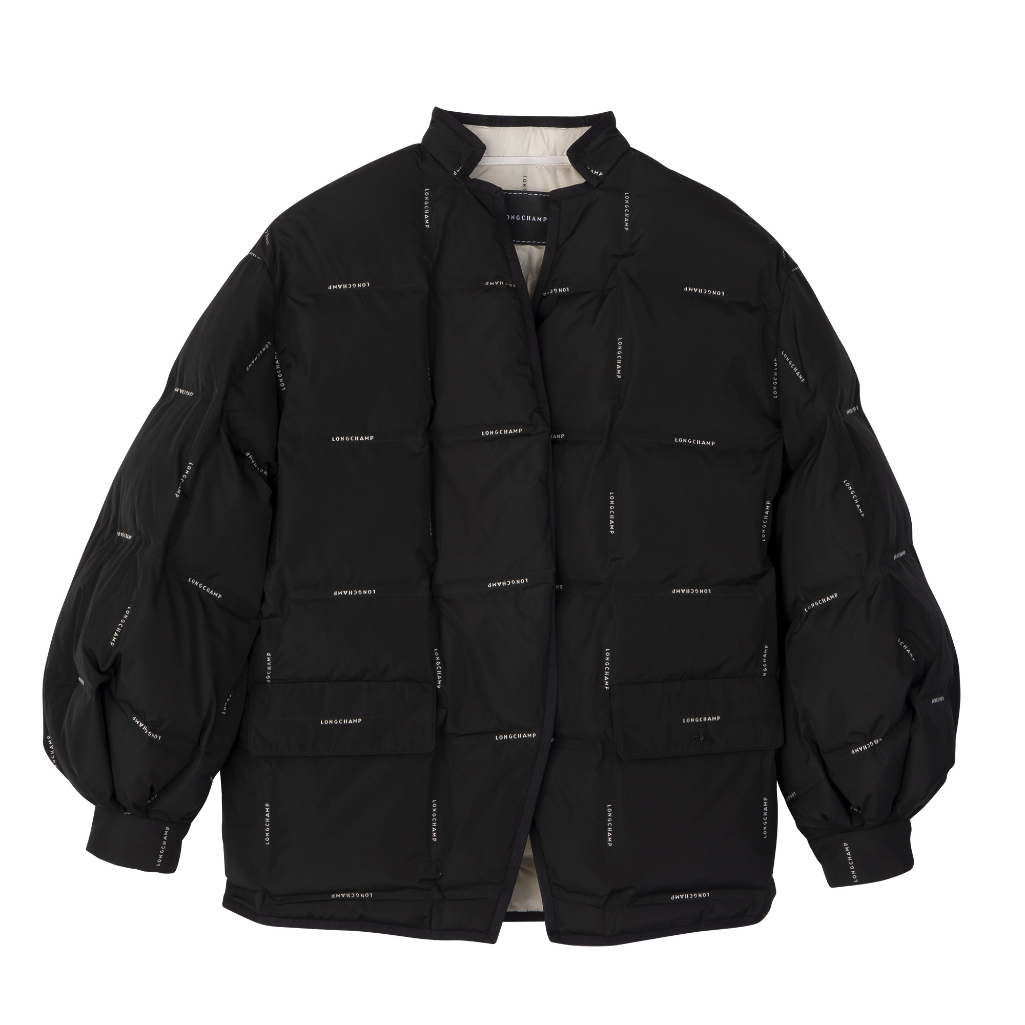 Black - Quilted techno-taffeta - 1