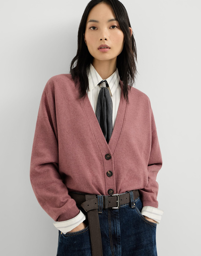 Cashmere cardigan with monili 5