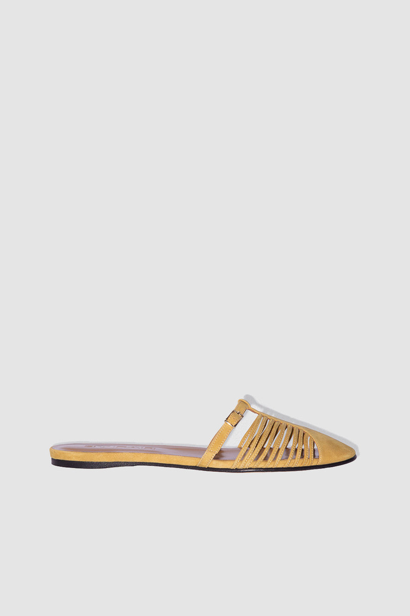 Osip Cumin Kid Suede Leather Mule 1