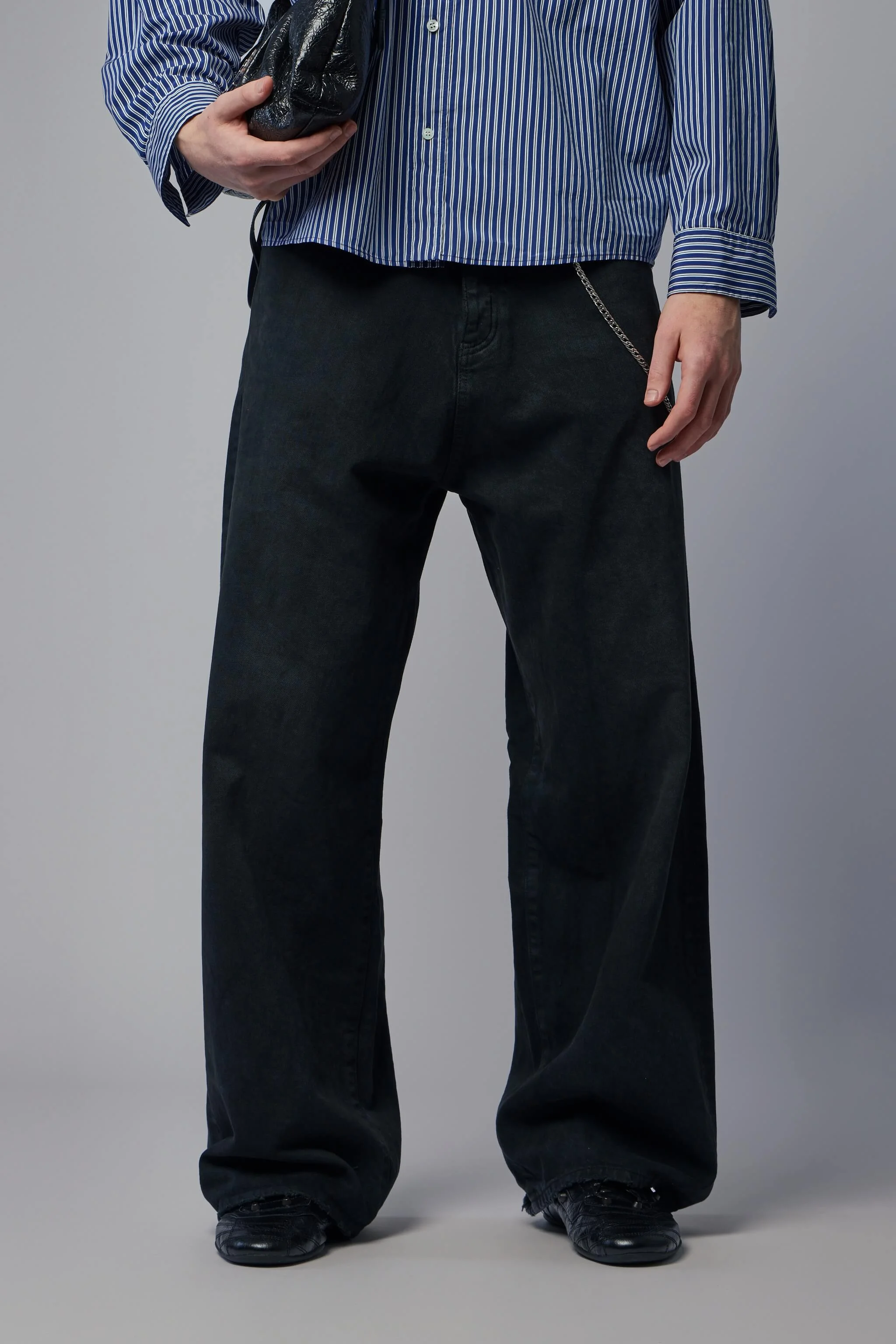 Casual Pants Dark Brown/Black - 1