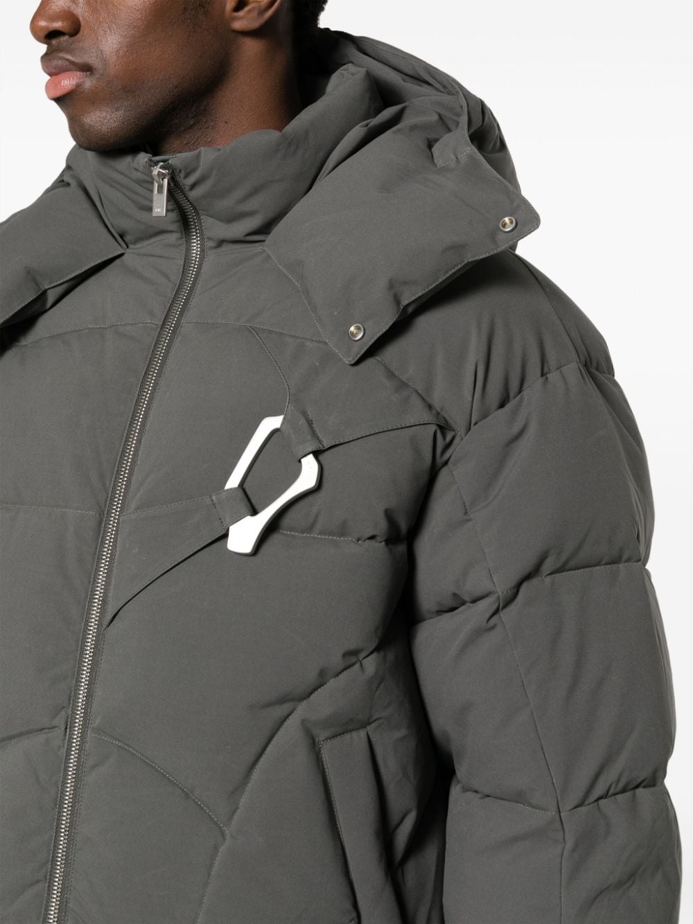 Abstract quilted down jacket - 5