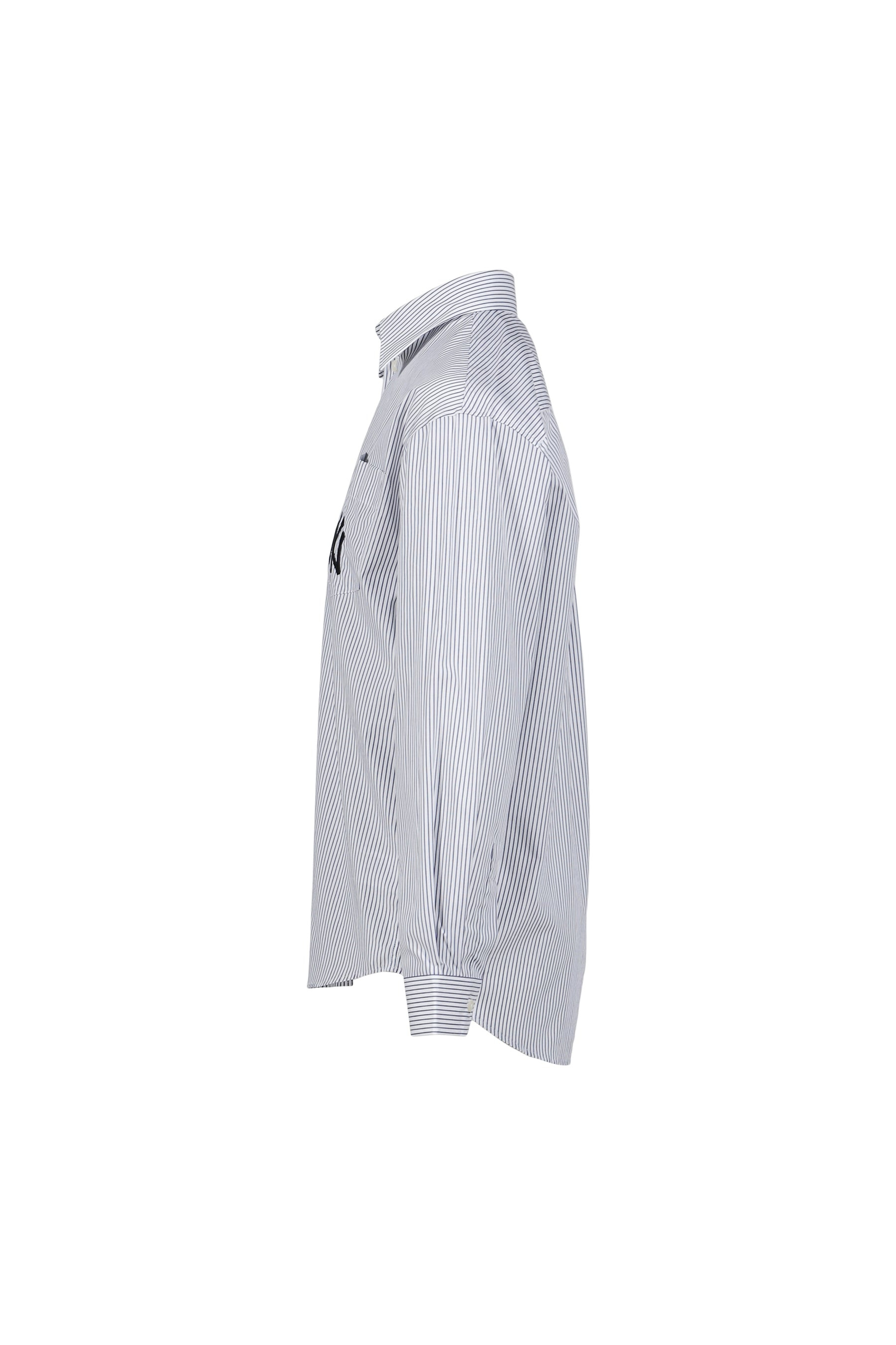 YANKEES SERIF OVERSIZED SHIRTS / NVY STRIPE - 3