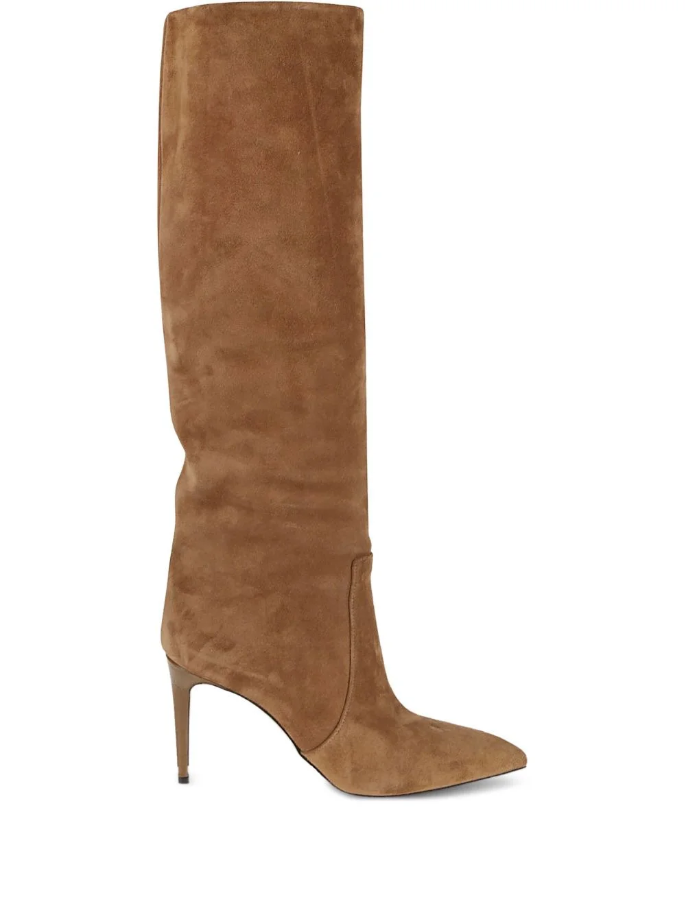 85mm suede leather knee-high boots - 1