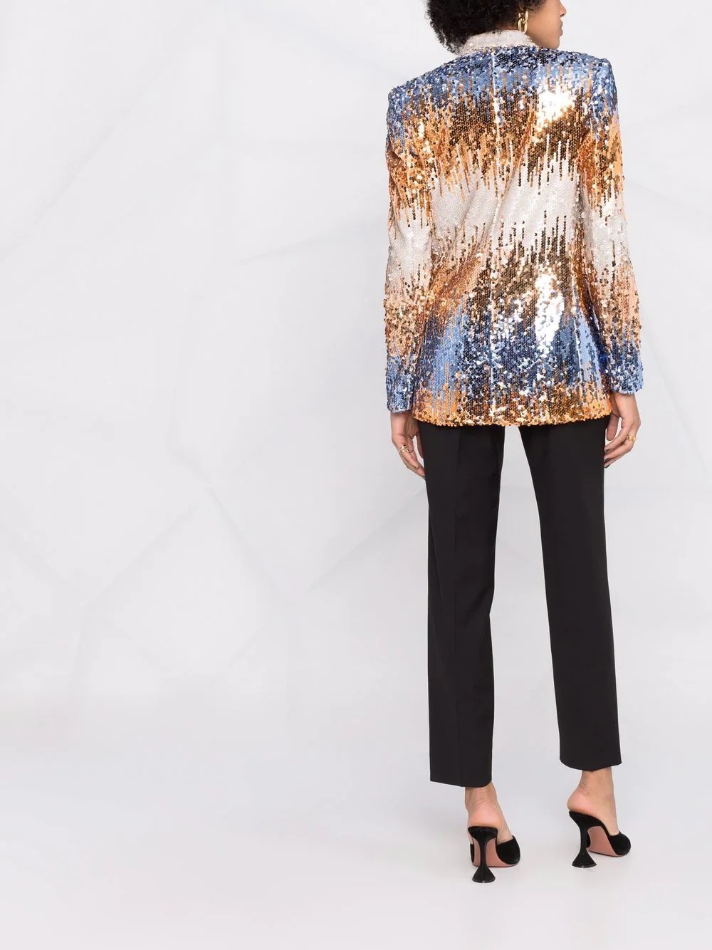 sequin single-breasted blazer - 6