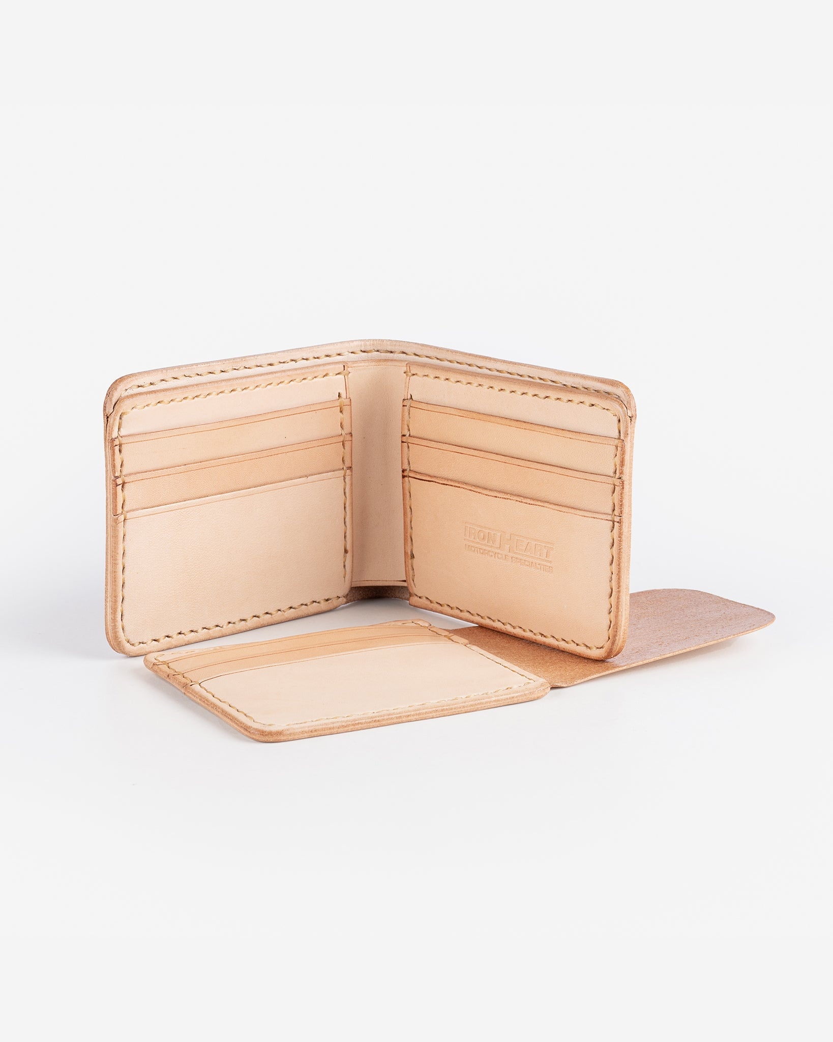 IHG-035-TAN Calf Folding Wallet - Tan - 6