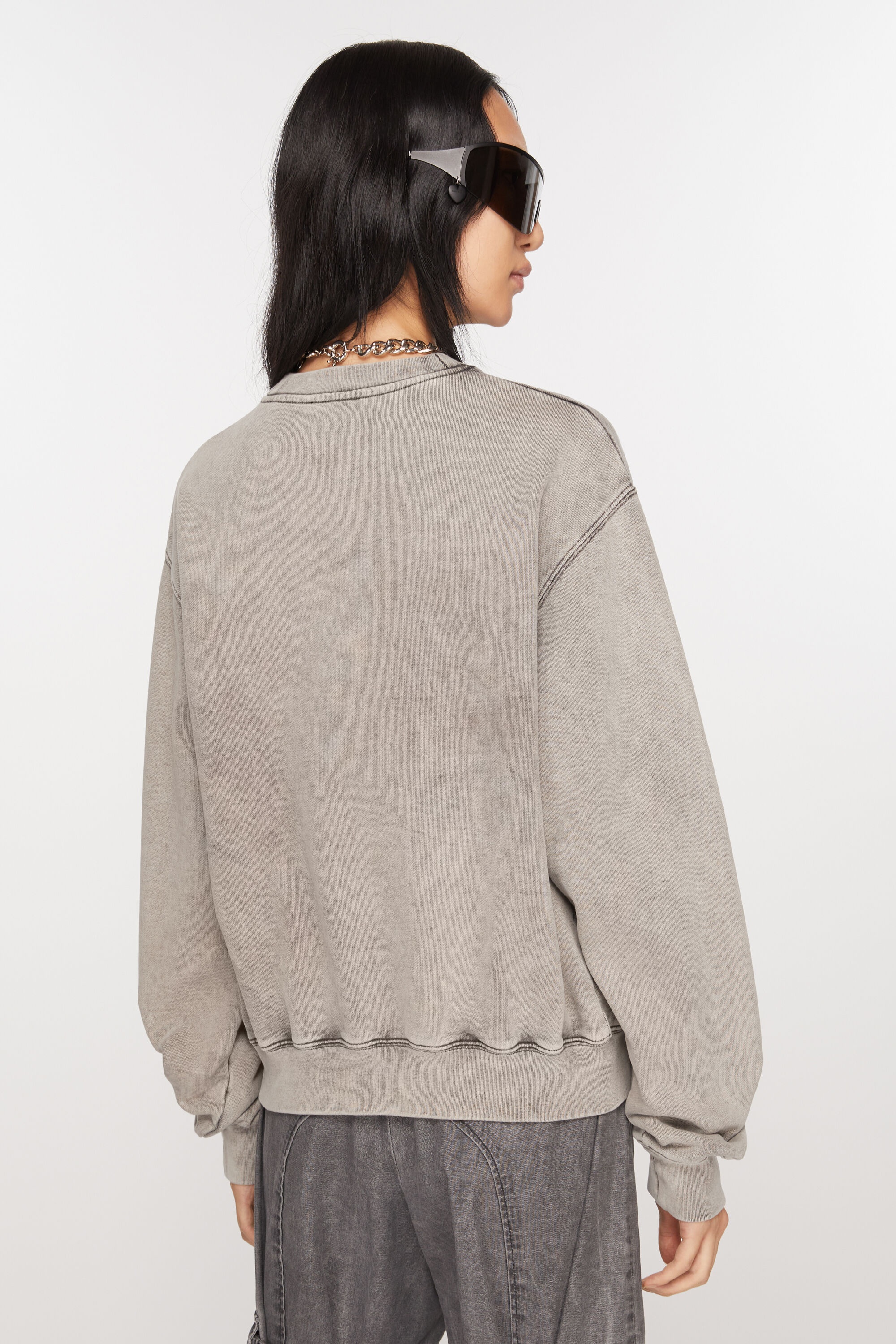 Blurred logo sweater - Faded Grey - 3