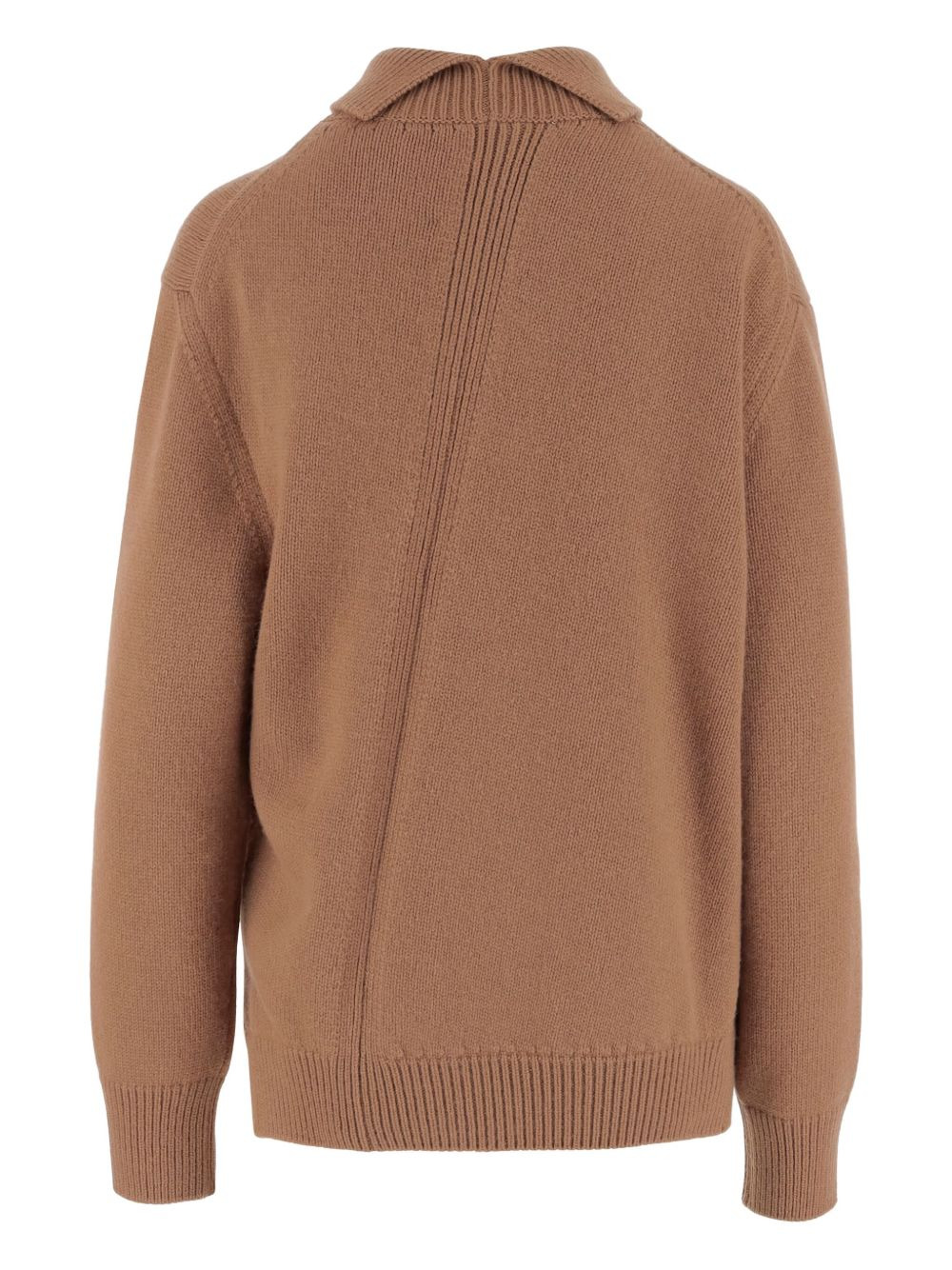 high-neck asymmetrical sweater - 2