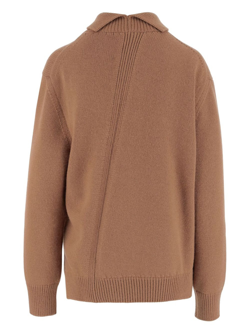 Jil Sander high-neck asymmetrical sweater outlook