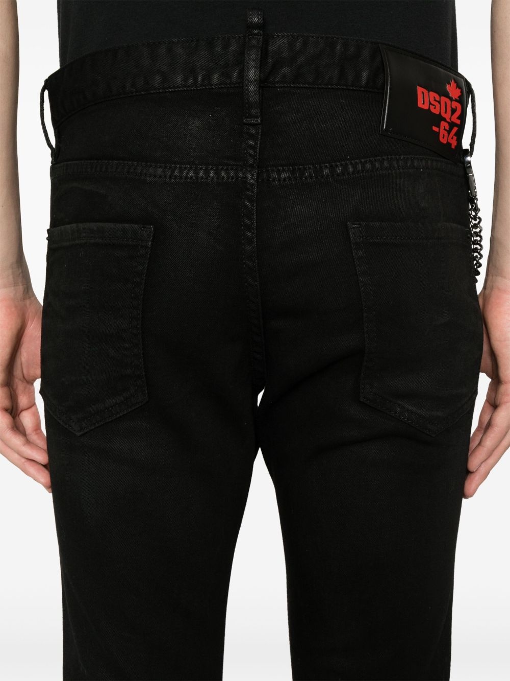 chain-detailed trousers - 5