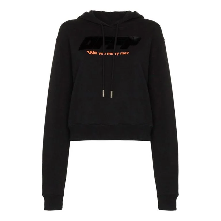 (WMNS) Off-White Modern Obstacles Loose Cotton Black OWBB016F180030581010 - 1