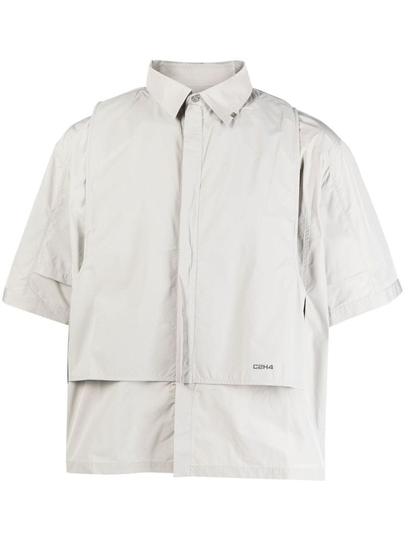 Intervein layered short-sleeved shirt - 1