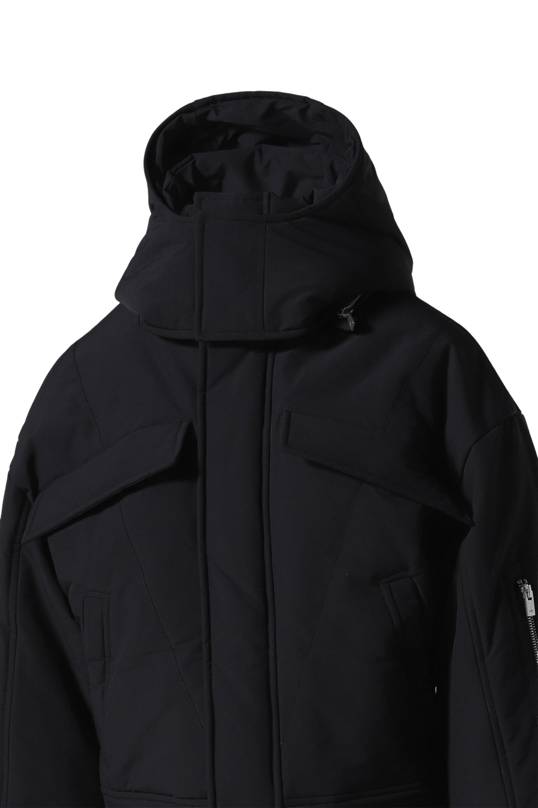 PRAESIDIUM CROPPED PARKA / BLK - 4