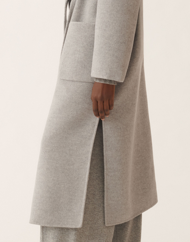 Double-faced wool and cashmere coat 5