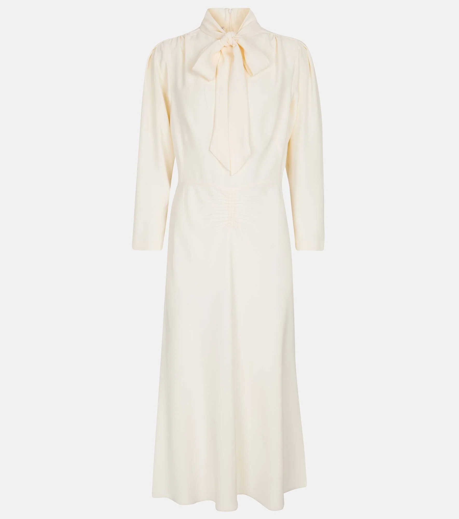 Long-sleeved midi dress - 1