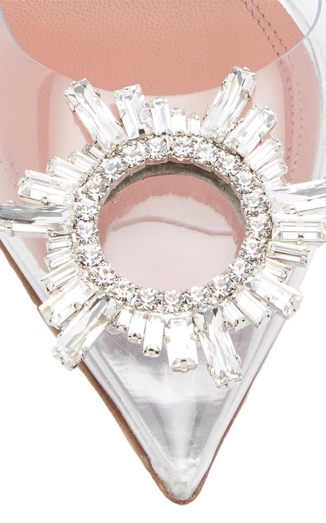 Begum Crystal-Embellished PVC Pumps silver - 6