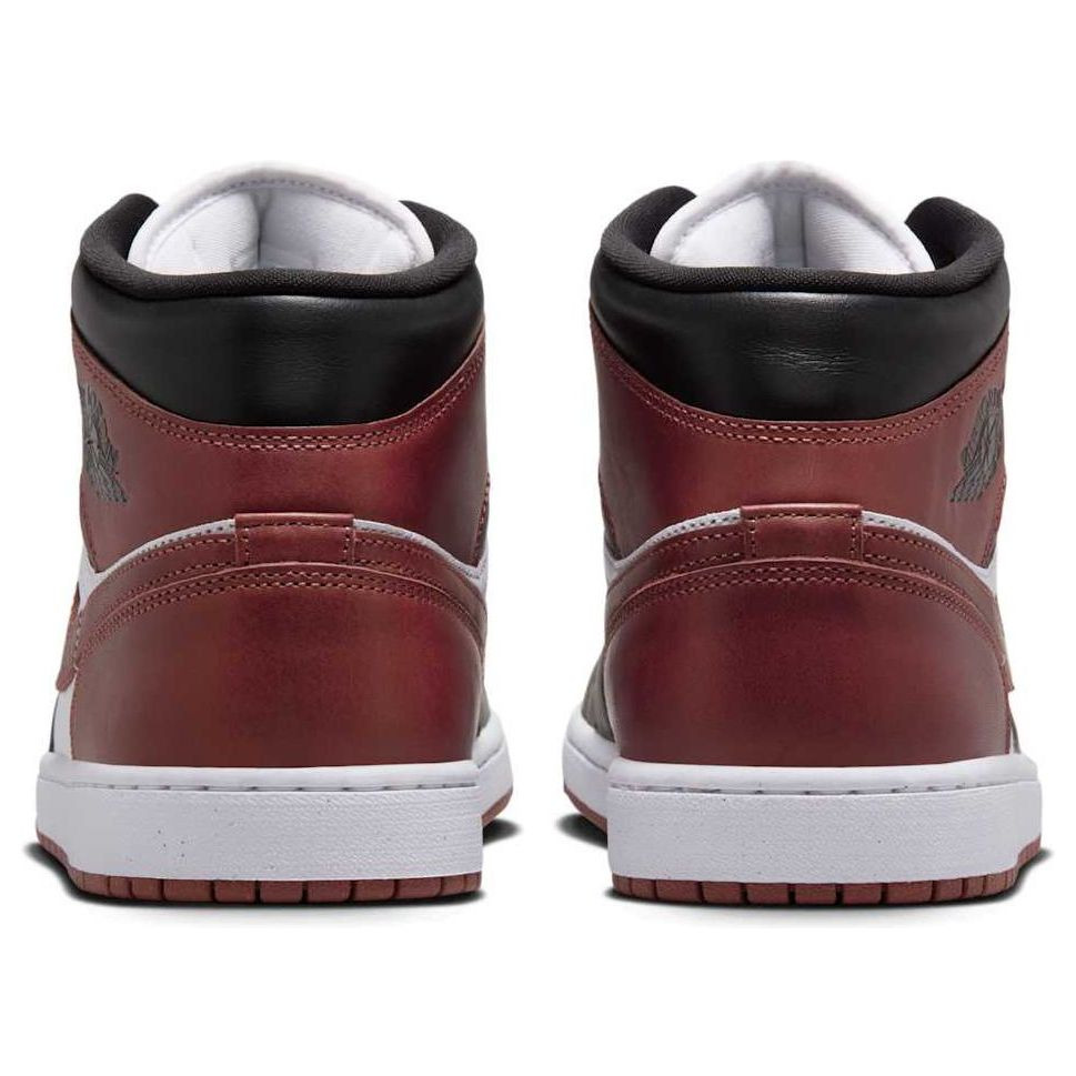Air Jordan 1 Mid 'White Red Black' HF3216-102 - 5