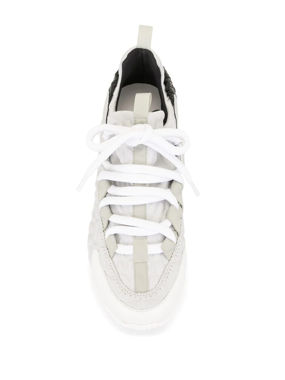 contrast panel platform sneakers - 4