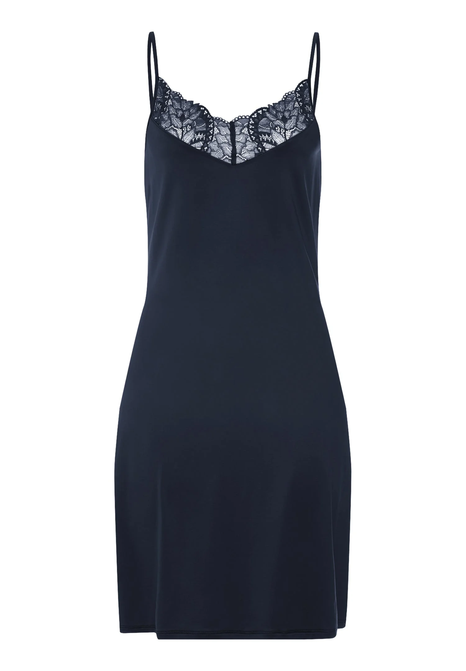 Azelia Lace Trim V-Neck Chemise - 1