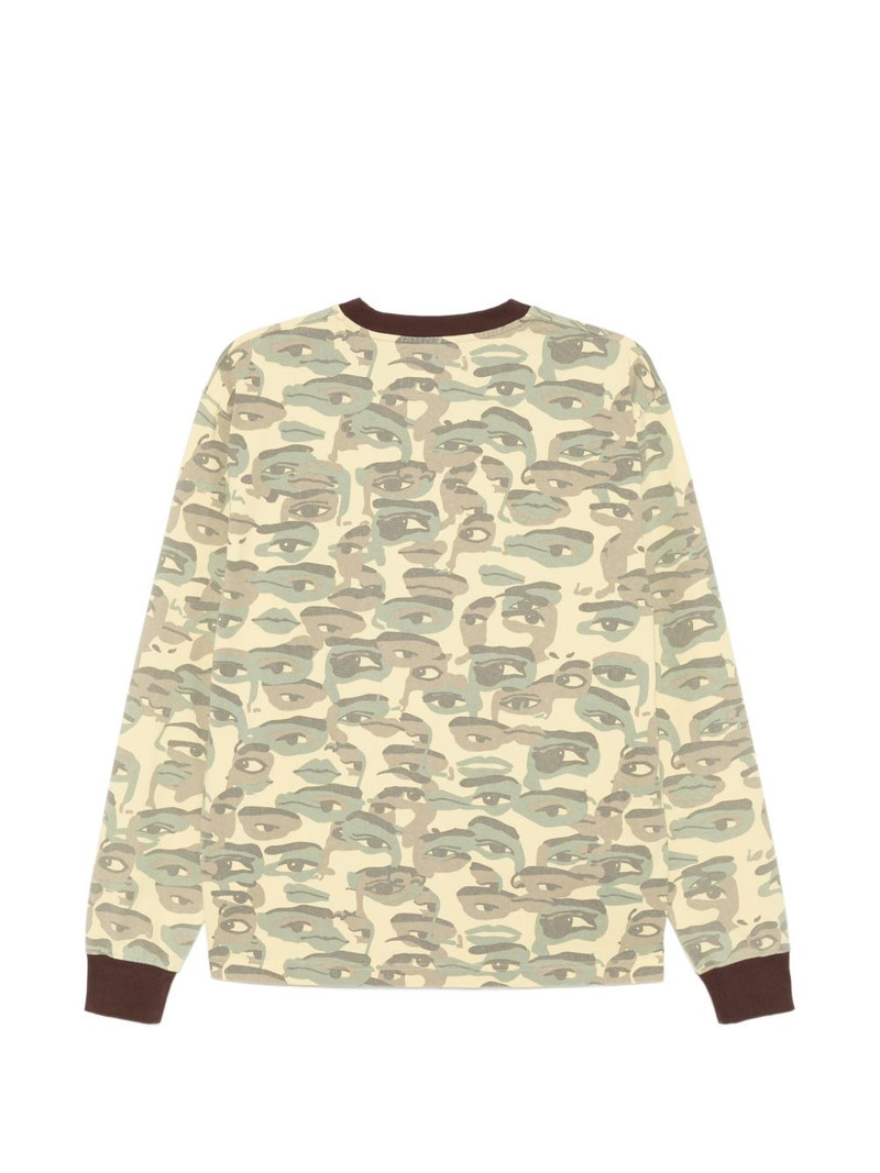 KidSuper face camouflage-printed pocket T-shirt outlook