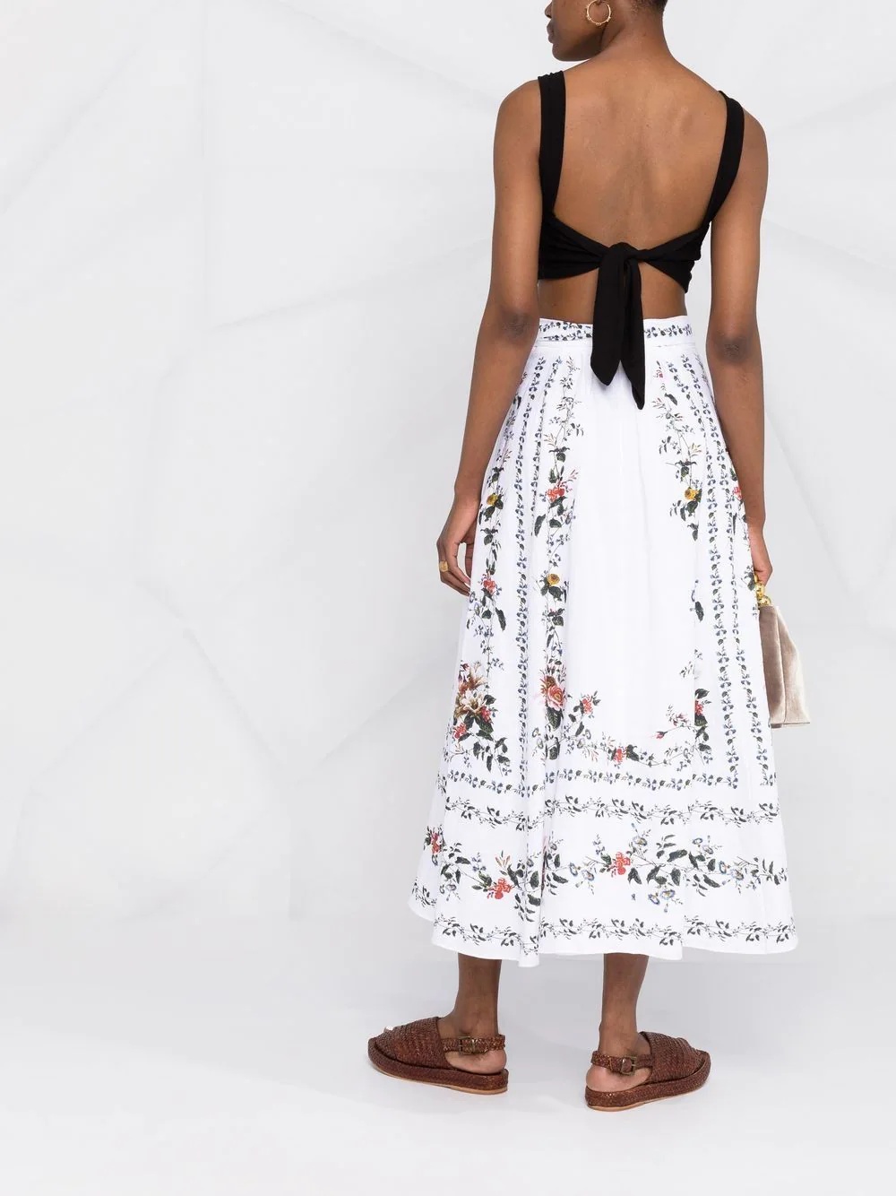 Bernadette linen midi skirt - 4