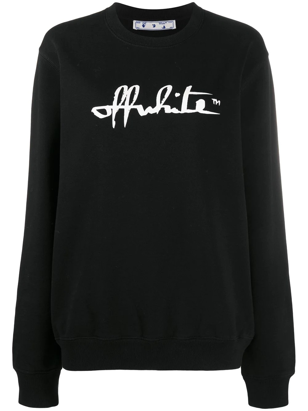 script logo sweatshirt - 1