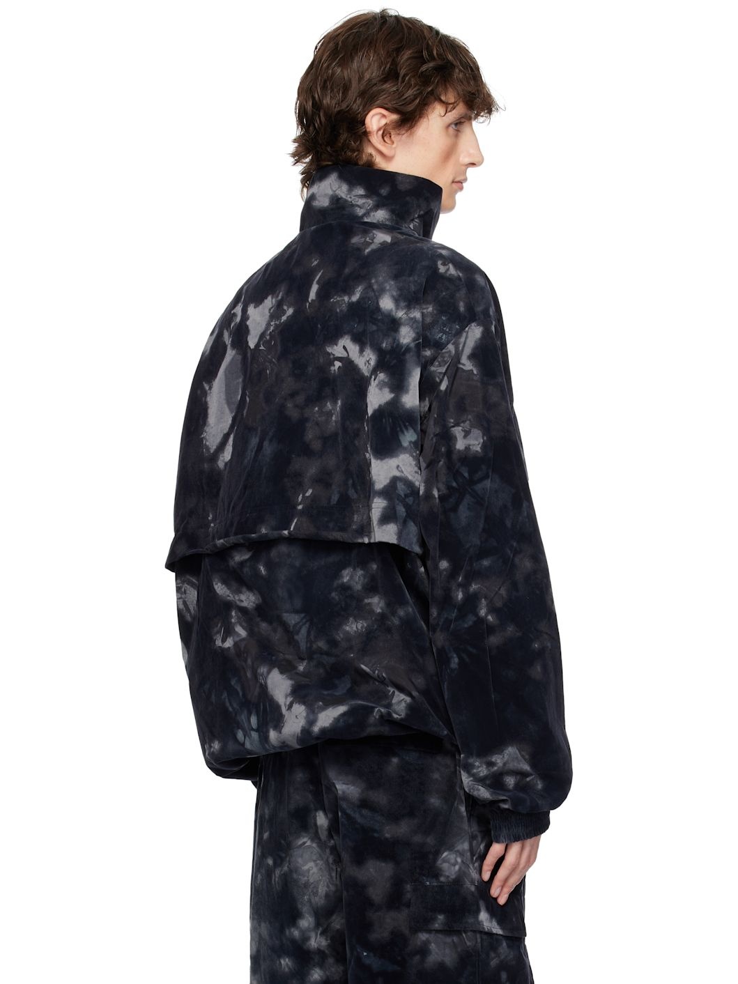 Black 3-Stripes Nylon Shell Jacket - 3