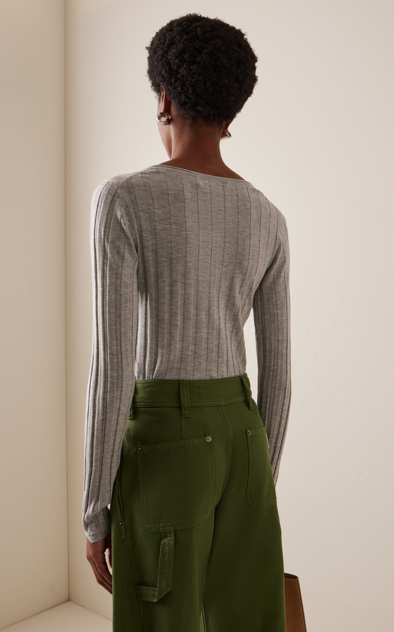 Hattie Cashmere-Blend Cardigan grey 4