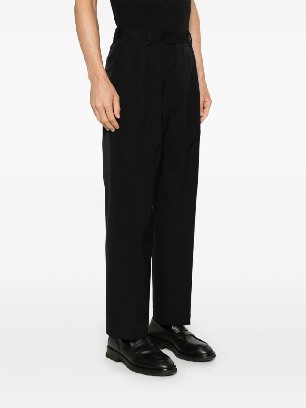 pleated wool trousers - 3