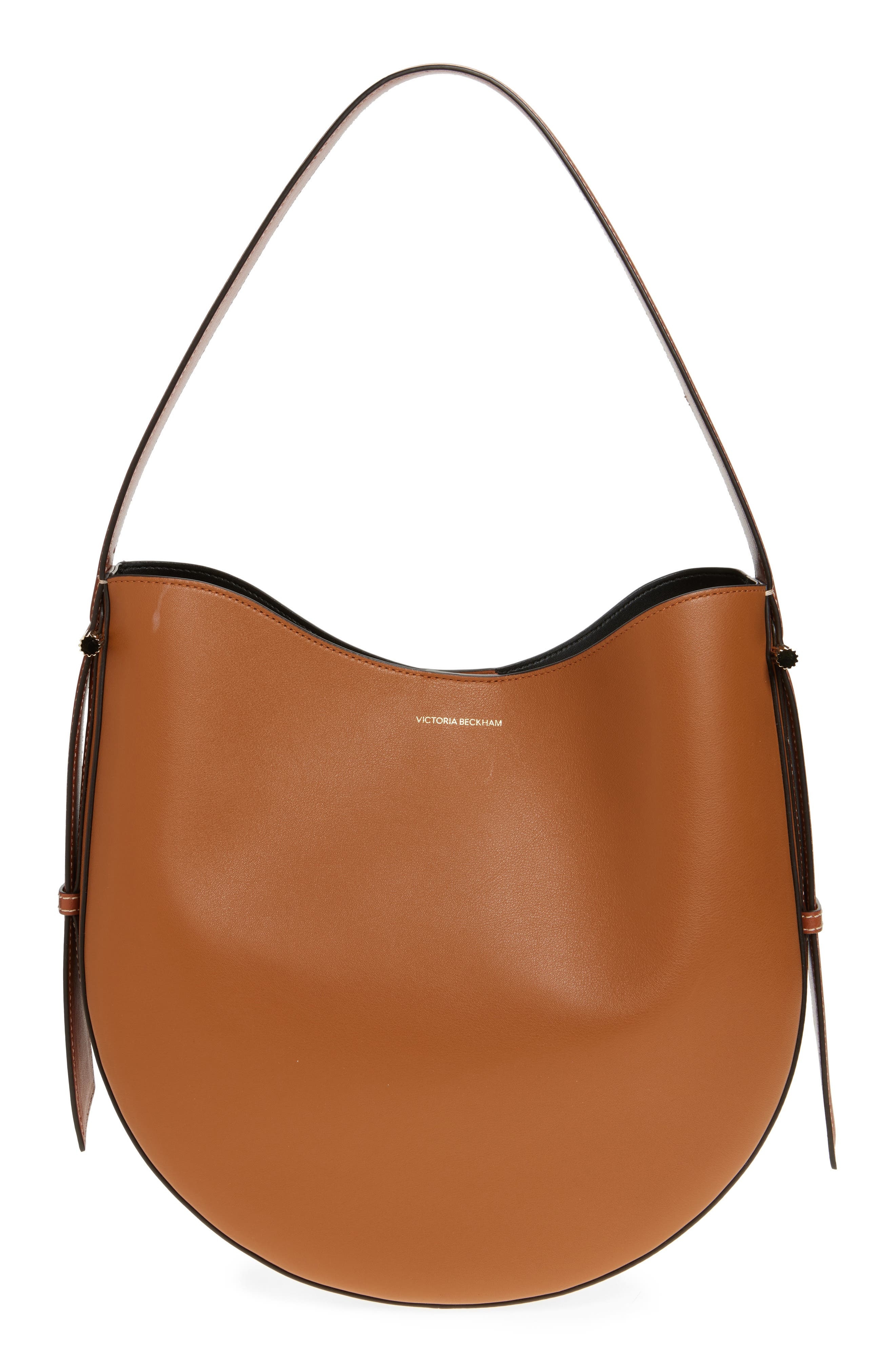 Victoria Beckham Dia Leather Hobo Bag in Light Tan at Nordstrom - 1