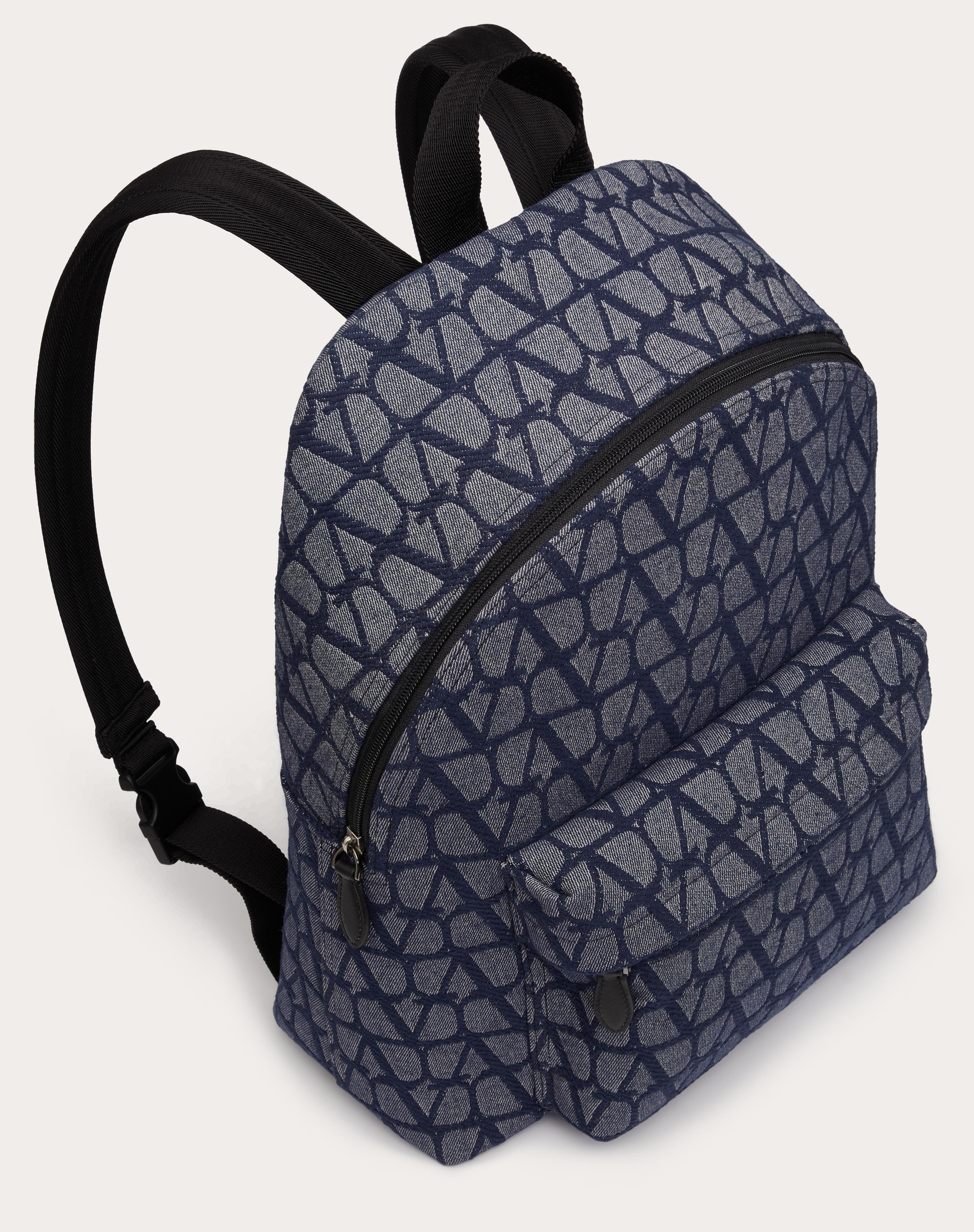 TOILE ICONOGRAPHE BACKPACK IN DENIM-EFFECT JACQUARD FABRIC - 6