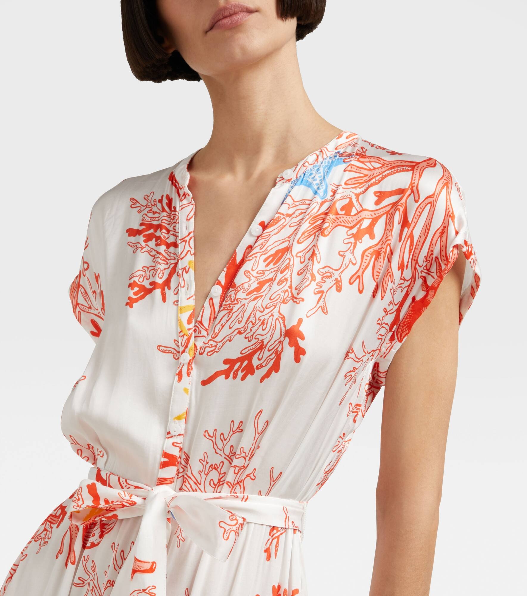 Printed shirt dress - 4