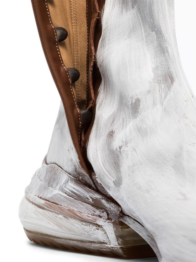 Maison Margiela Tabi leather ankle boots outlook