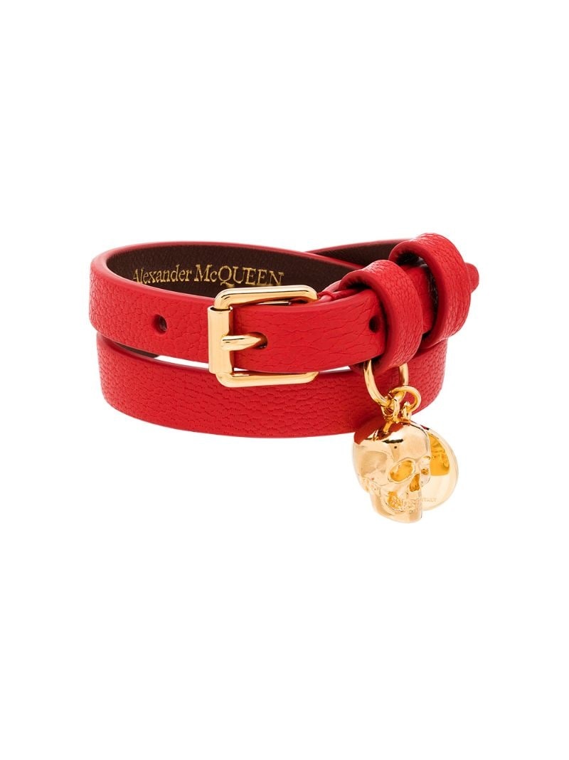 skull-motif wraparound bracelet - 1