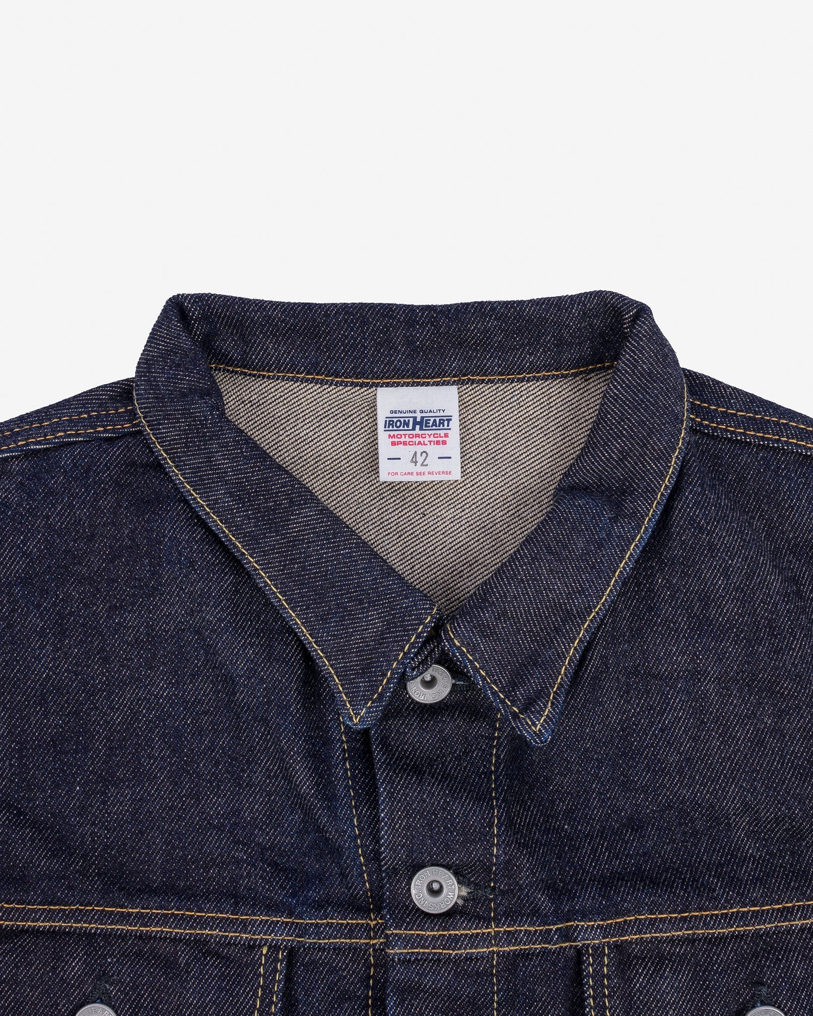 IH-526SV 21oz Selvedge Denim Modified Type III Vest - Indigo - 6