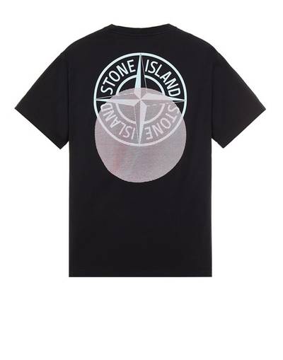 Stone Island 2NS94 30/1 COTTON JERSEY 'TRICROMIA THREE' PRINT_GARMENT DYED BLACK outlook